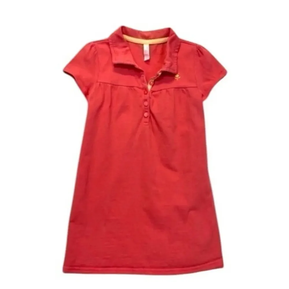 Old Navy Short sleeve Polo Dress Girl’s Size 3T cotton coral pink